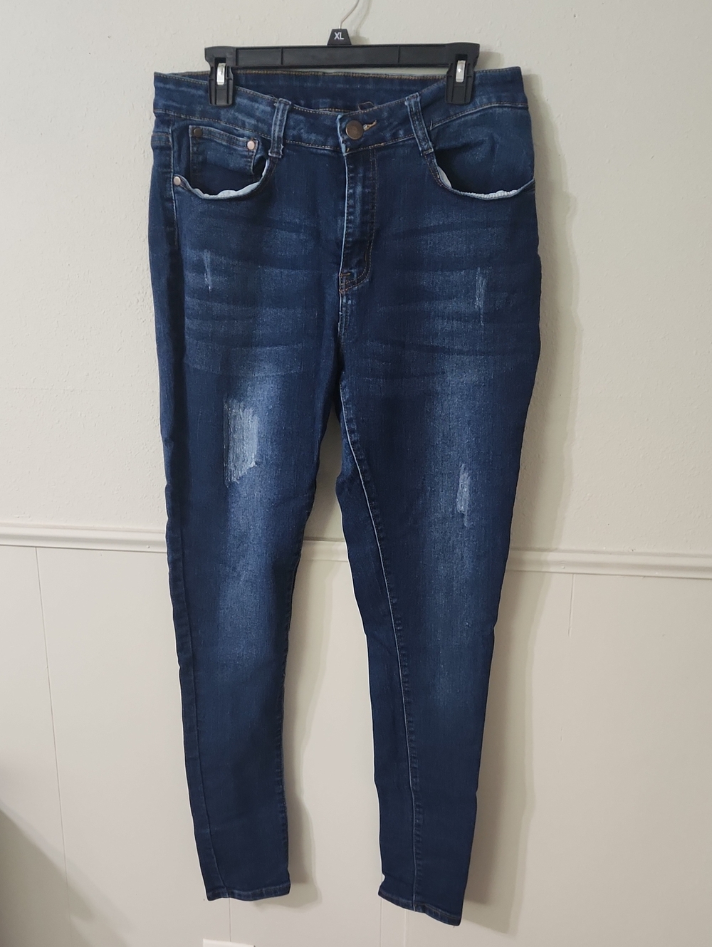 Dark Indigo Stretch Skinny Jeans - Classic Slim Fit